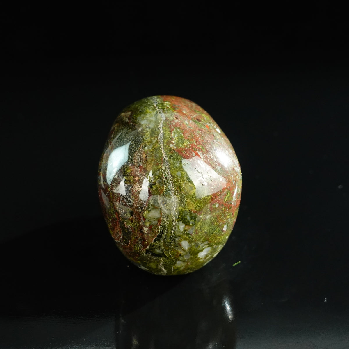 3.0" Dragon Blood Jasper Crystal Skull Carving - Unique Piece #DB10