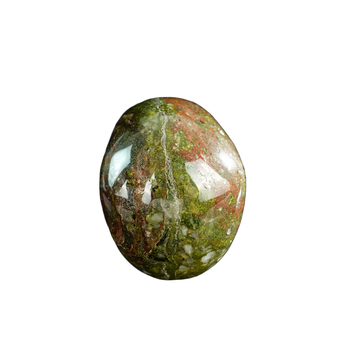 3.0" Dragon Blood Jasper Crystal Skull Carving - Unique Piece #DB10