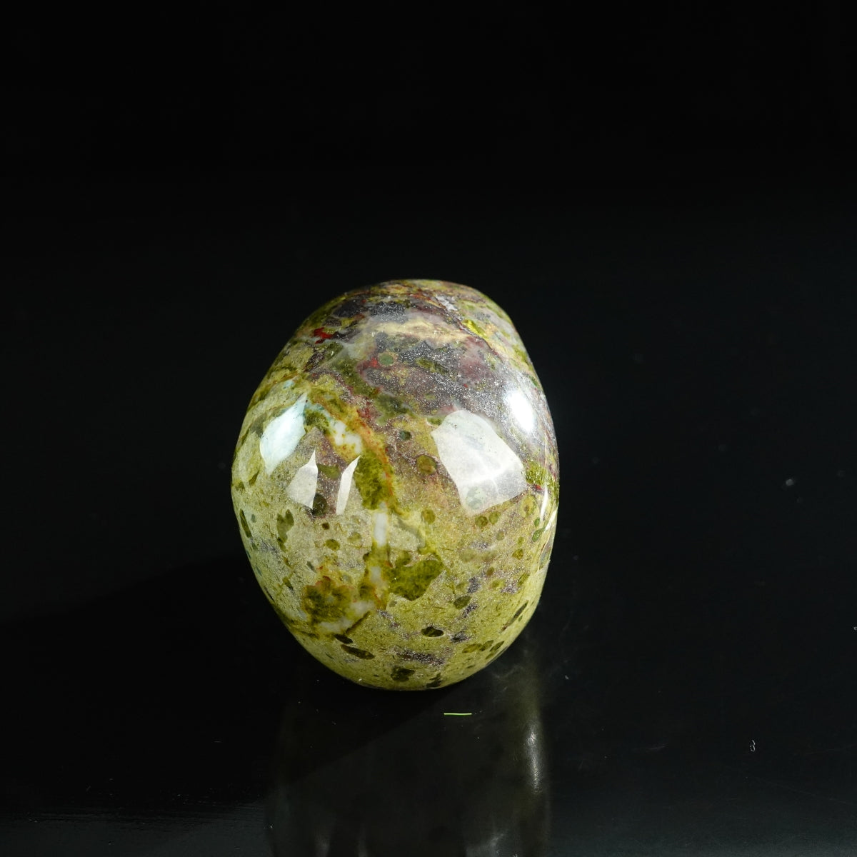 3.0" Dragon Blood Jasper Crystal Skull Carving - Unique Piece #DB11
