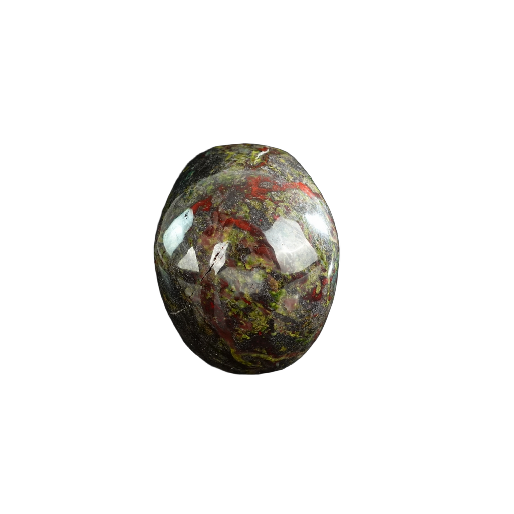 3.0" Dragon Blood Jasper Crystal Skull Carving - Unique Piece #DB12