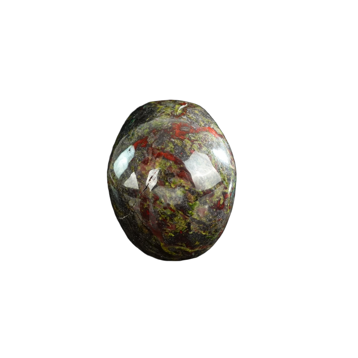 3.0" Dragon Blood Jasper Crystal Skull Carving - Unique Piece #DB12
