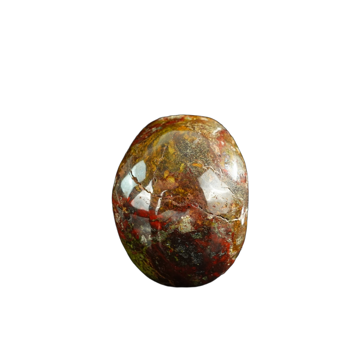 3.0" Dragon Blood Jasper Crystal Skull Carving - Unique Piece #DB14
