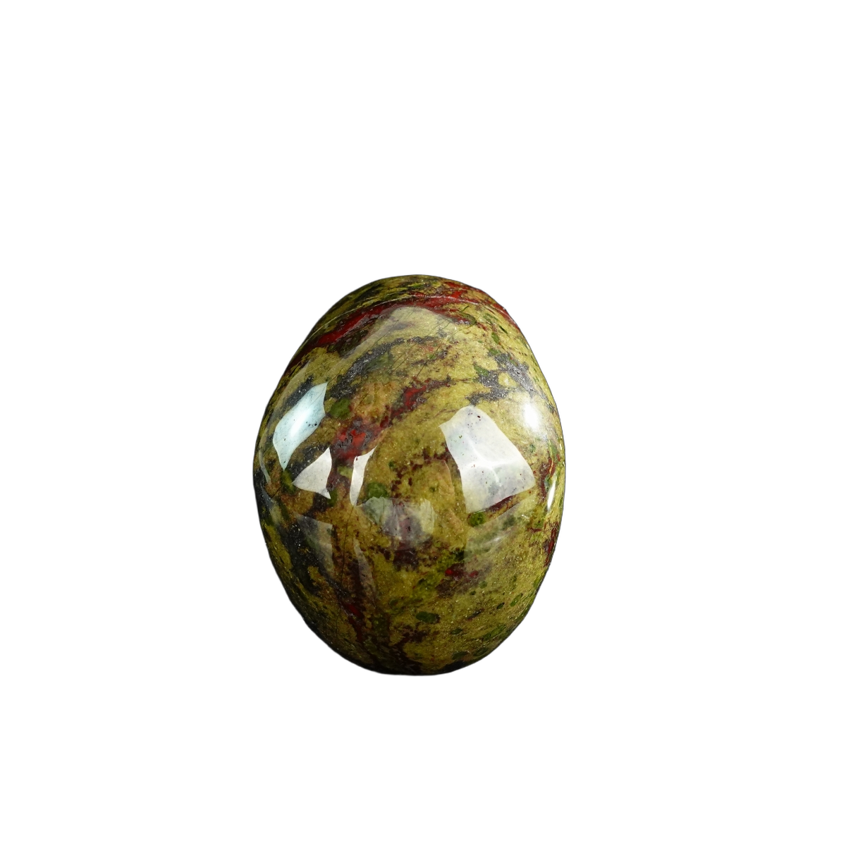 3.0" Dragon Blood Jasper Crystal Skull Carving - Hand Carved Decor