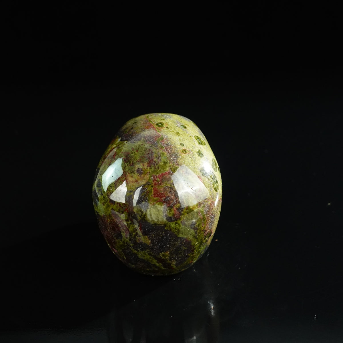 3.0" Dragon Blood Jasper Crystal Skull Carving - Unique Piece #DB17