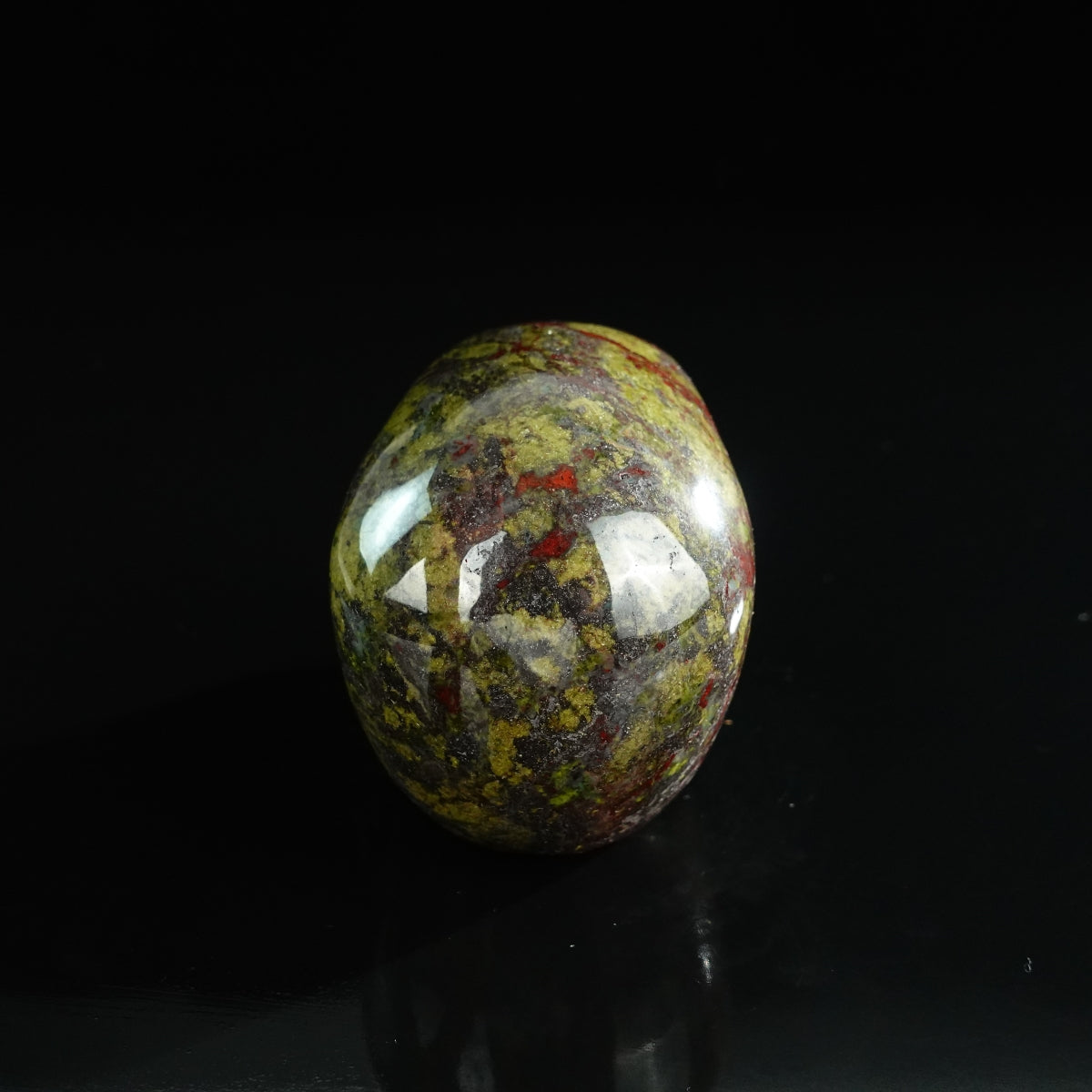 3.0" Dragon Blood Jasper Crystal Skull Carving - Unique Piece #DB19
