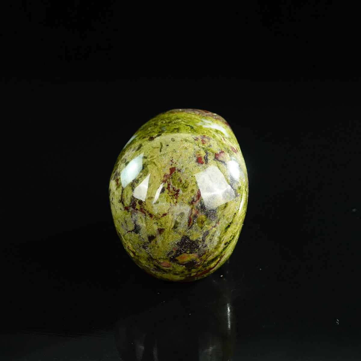 3.0" Dragon Blood Jasper Crystal Skull Carving - Unique Piece #DB20