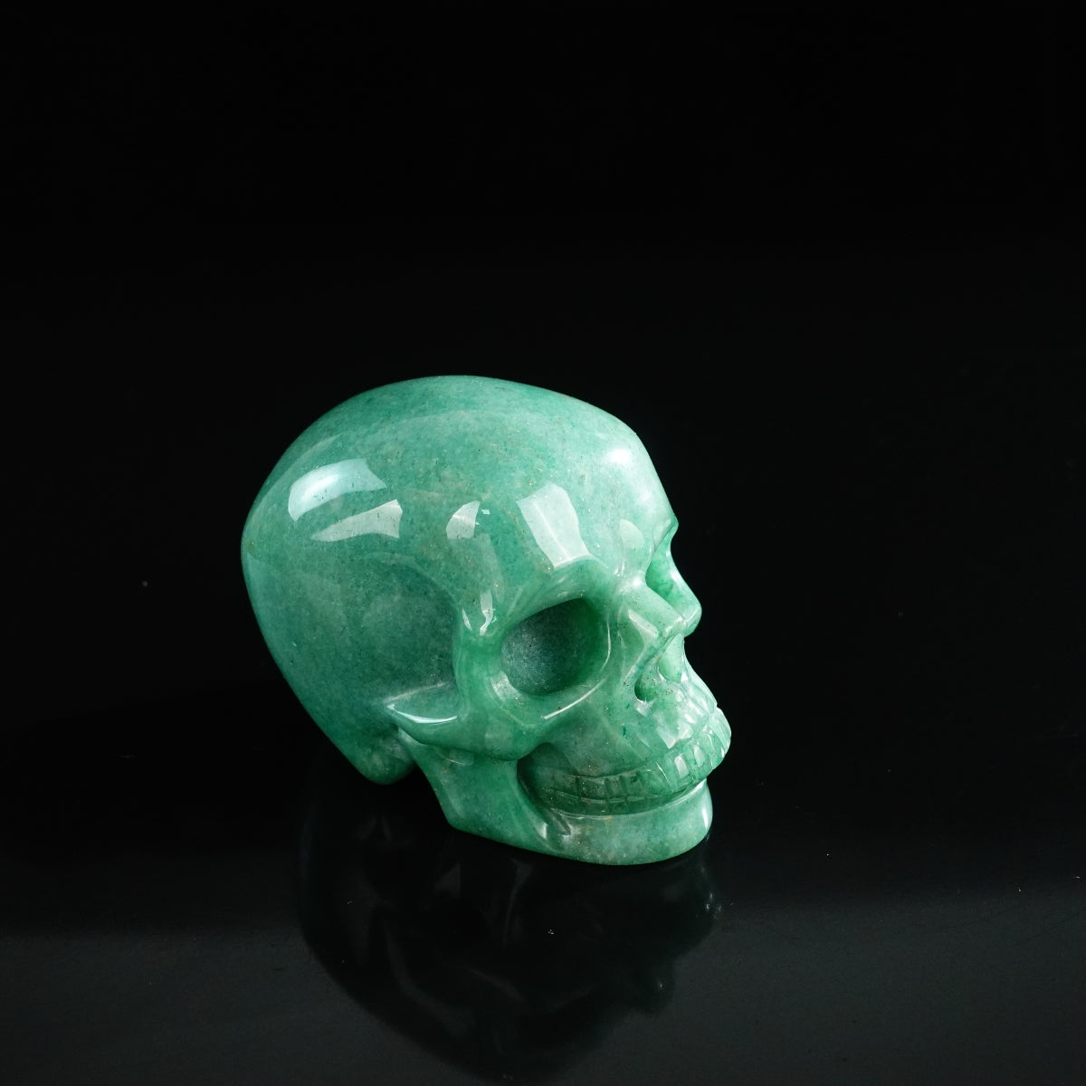 3.0" Green Aventurine Crystal Skull Carving - Unique Piece #GA04