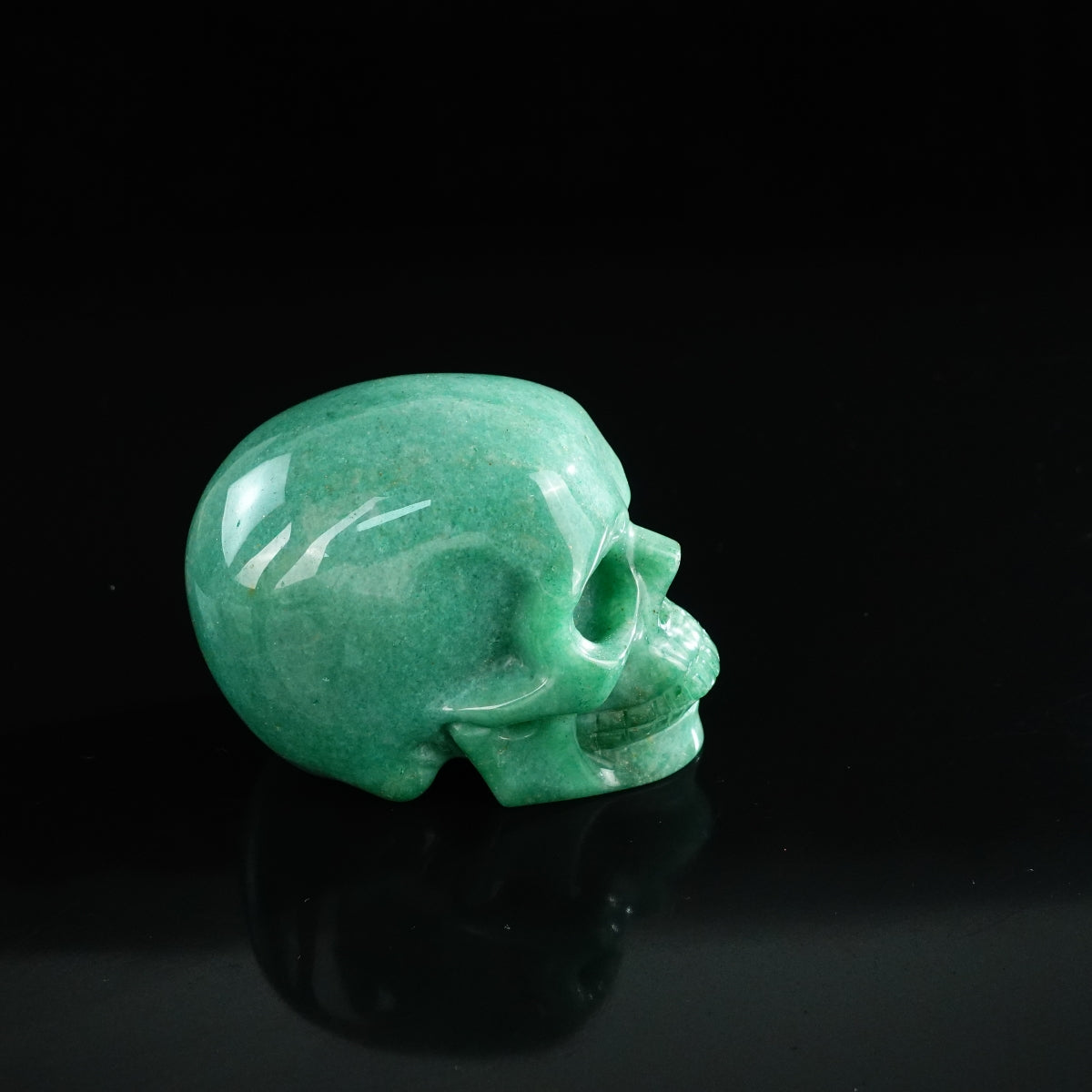 3.0" Green Aventurine Crystal Skull Carving - Unique Piece #GA04