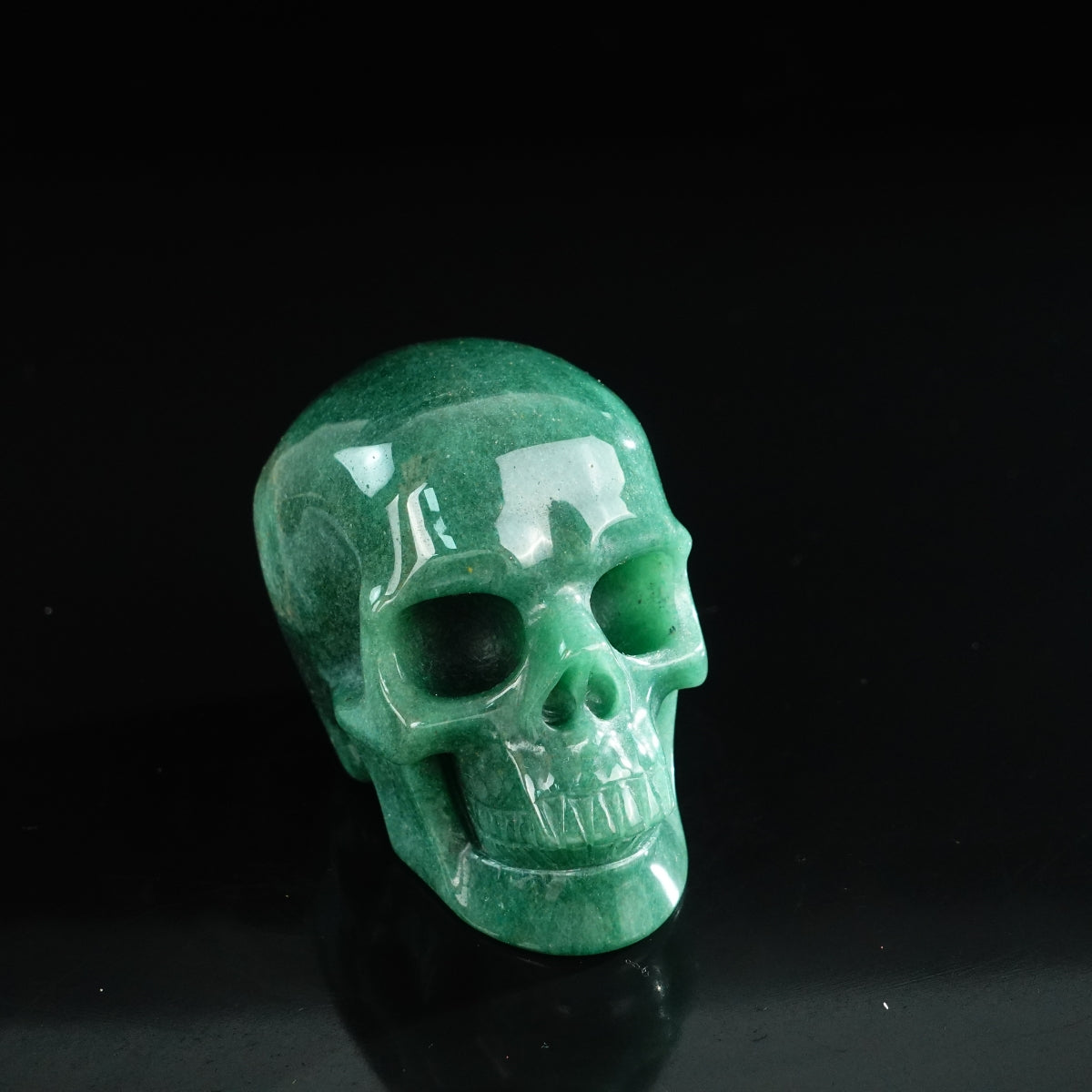 3.0" Green Aventurine Crystal Skull Carving - Unique Piece #GA08