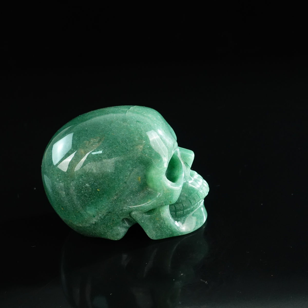 3.0" Green Aventurine Crystal Skull Carving - Unique Piece #GA10