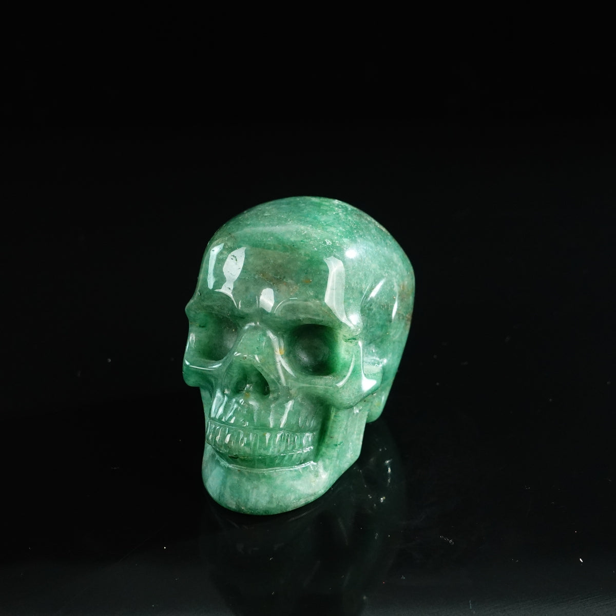 3.0" Green Aventurine Crystal Skull Carving - Unique Piece #GA16