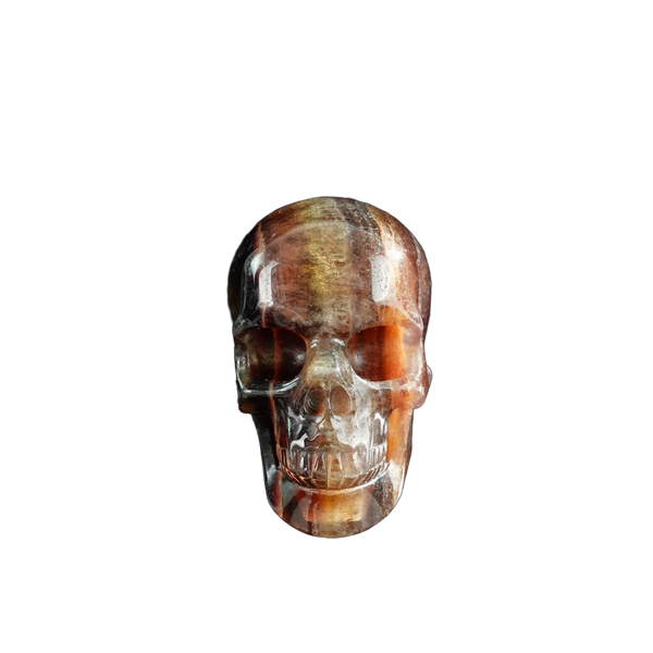 3.0" Fluorite Crystal Skull Carving - Unique Piece #GF01