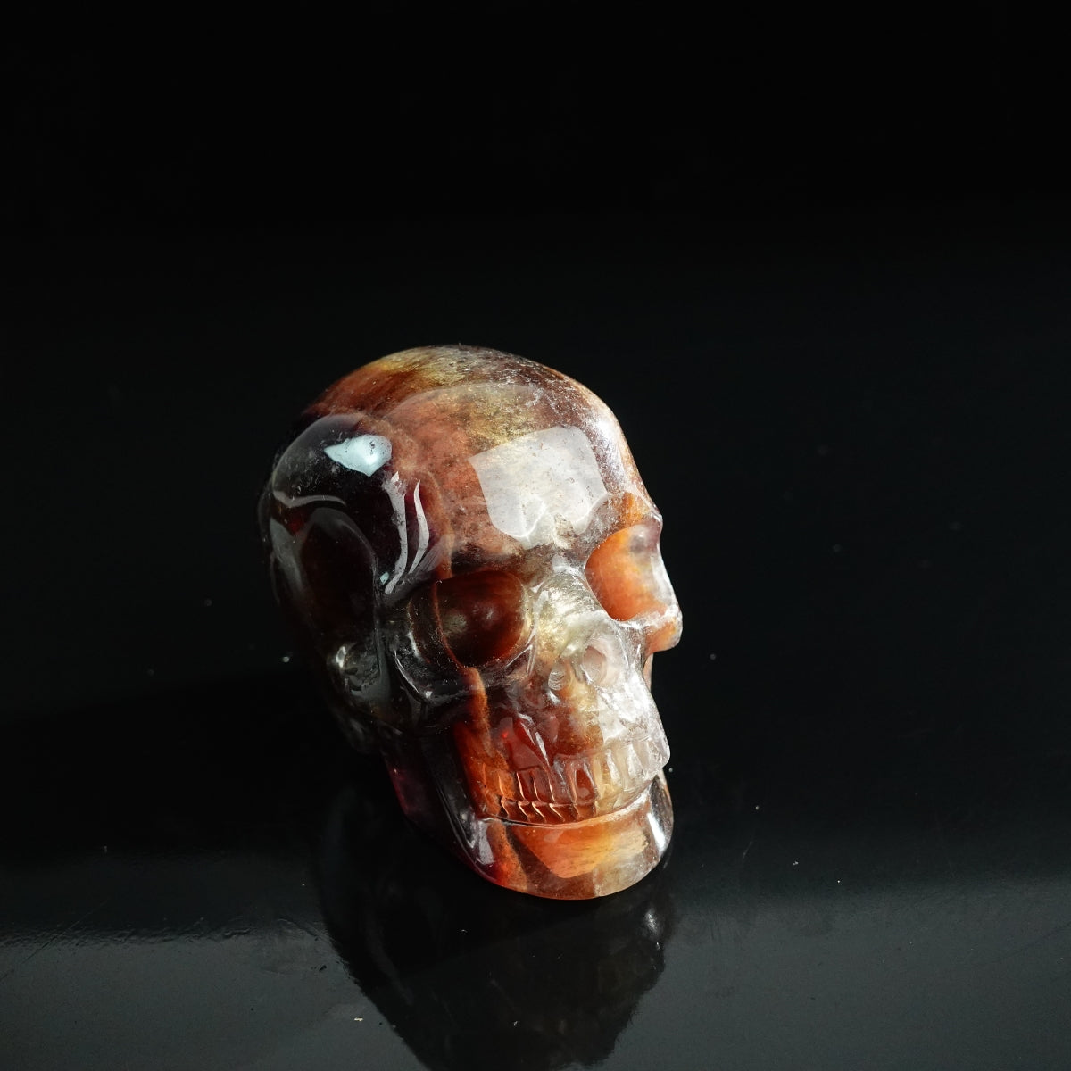 3.0" Fluorite Crystal Skull Carving - Unique Piece #GF01