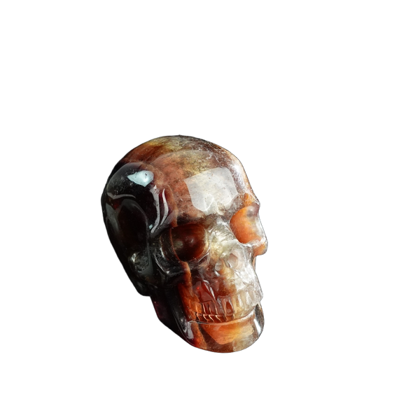 3.0" Fluorite Crystal Skull Carving - Unique Piece #GF01 - alternate view