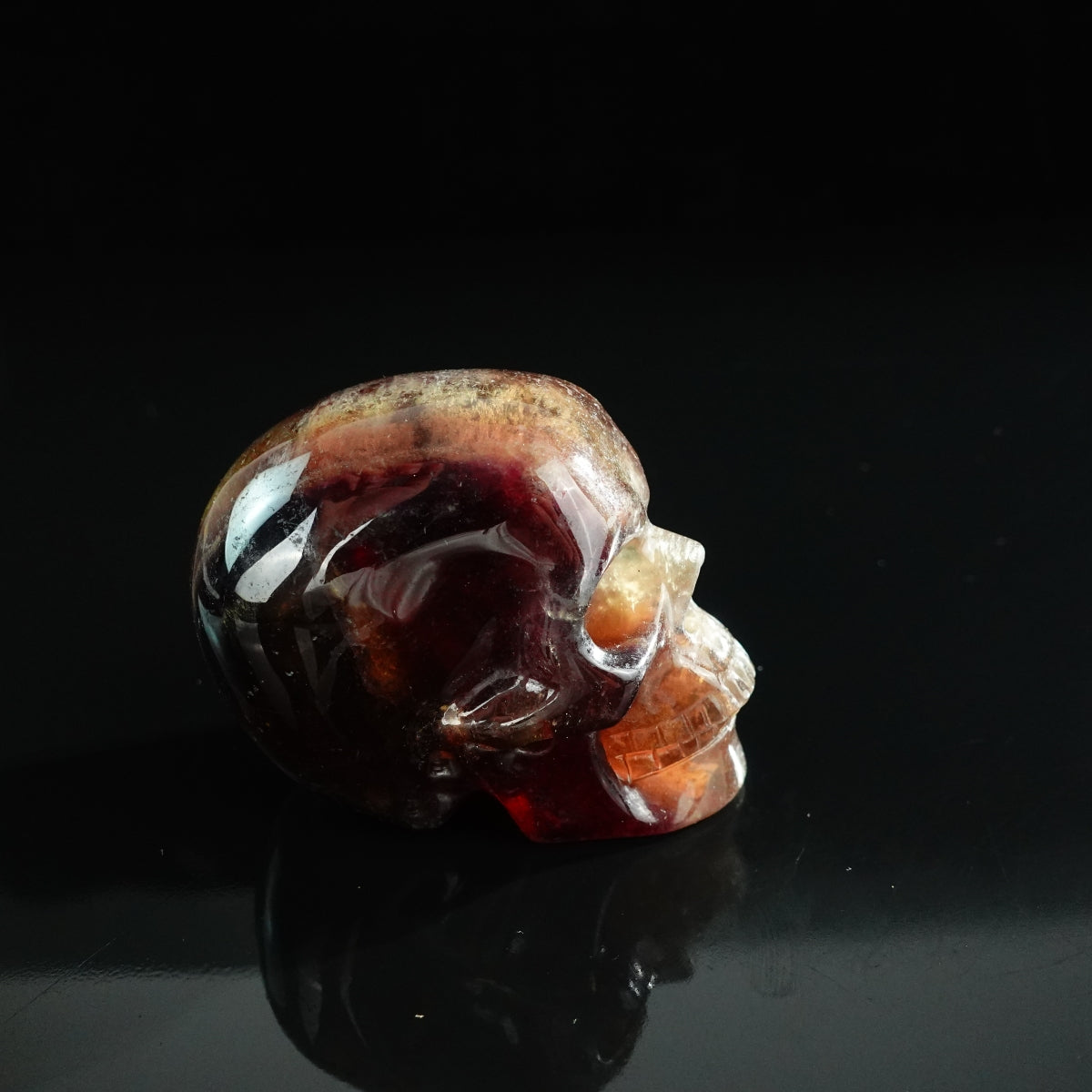 3.0" Fluorite Crystal Skull Carving - Unique Piece #GF01
