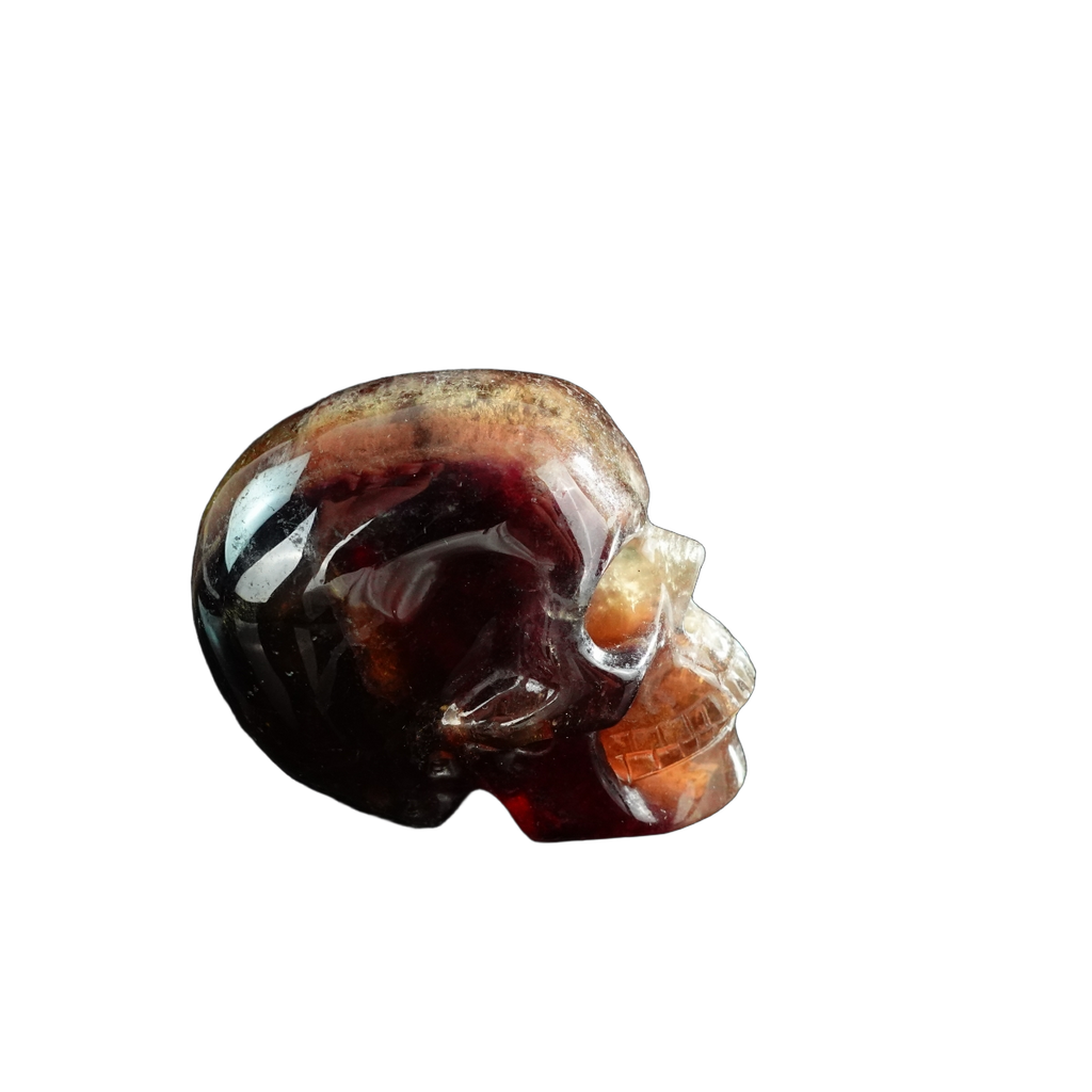 3.0" Fluorite Crystal Skull Carving - Unique Piece #GF01