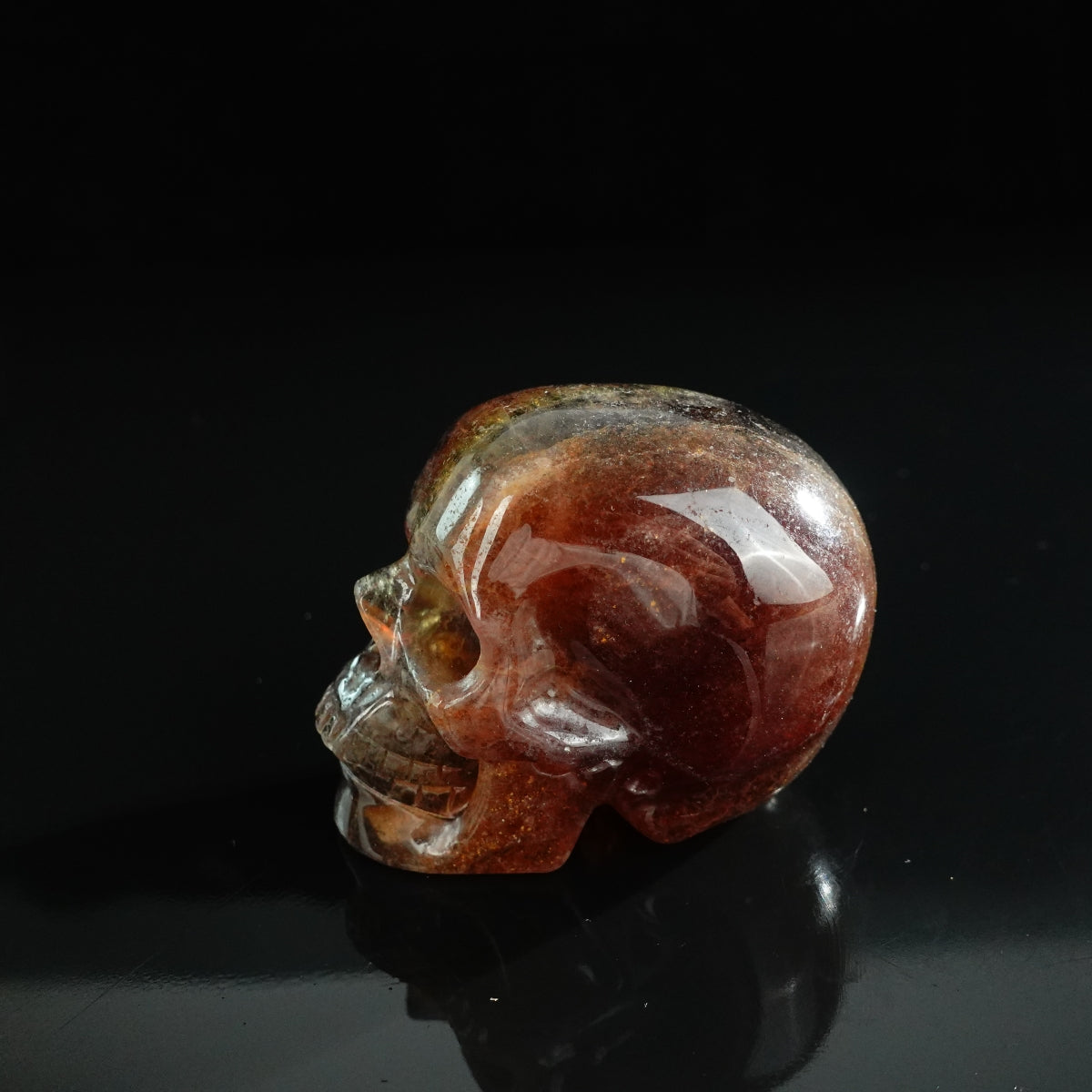3.0" Fluorite Crystal Skull Carving - Unique Piece #GF01