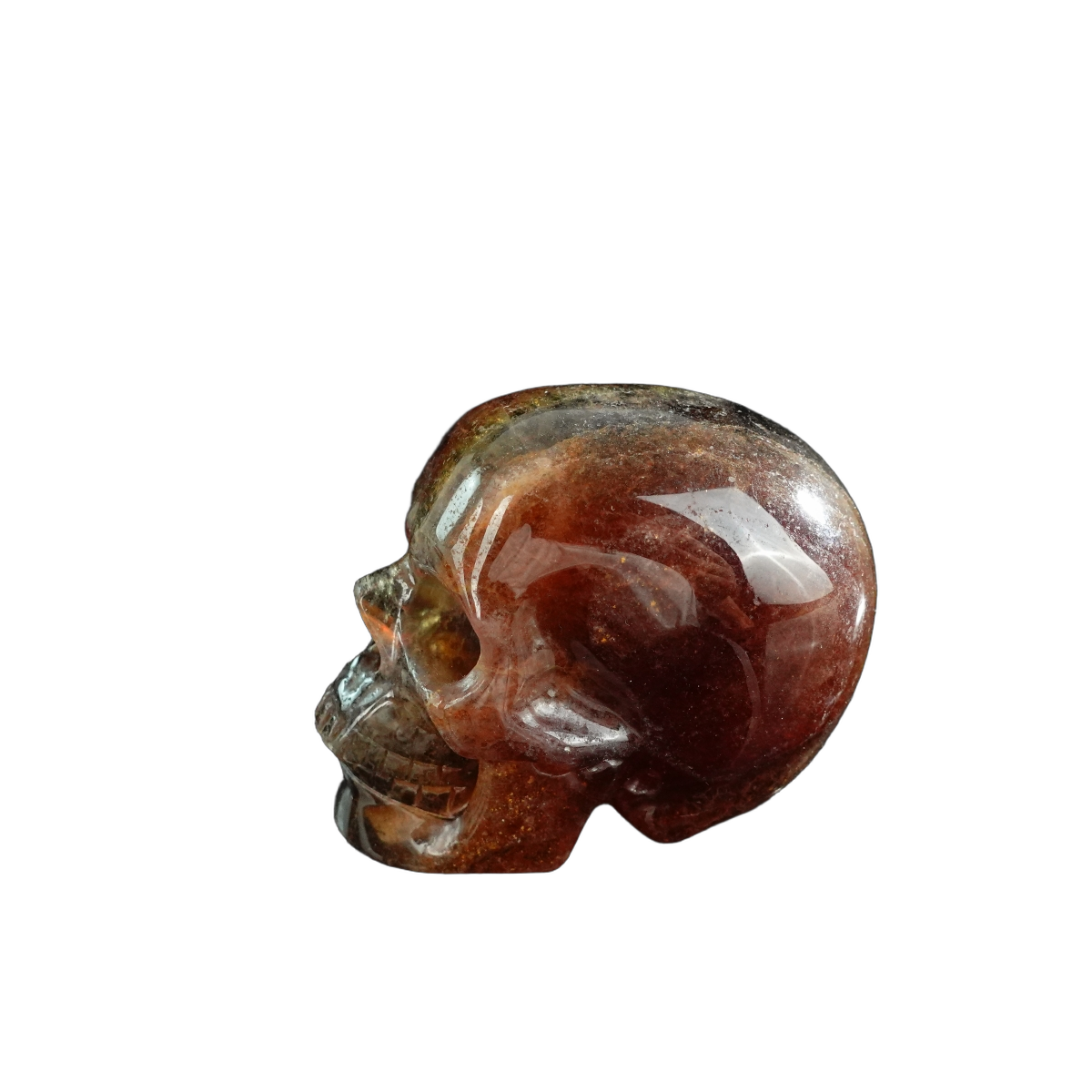3.0" Fluorite Crystal Skull Carving - Unique Piece #GF01