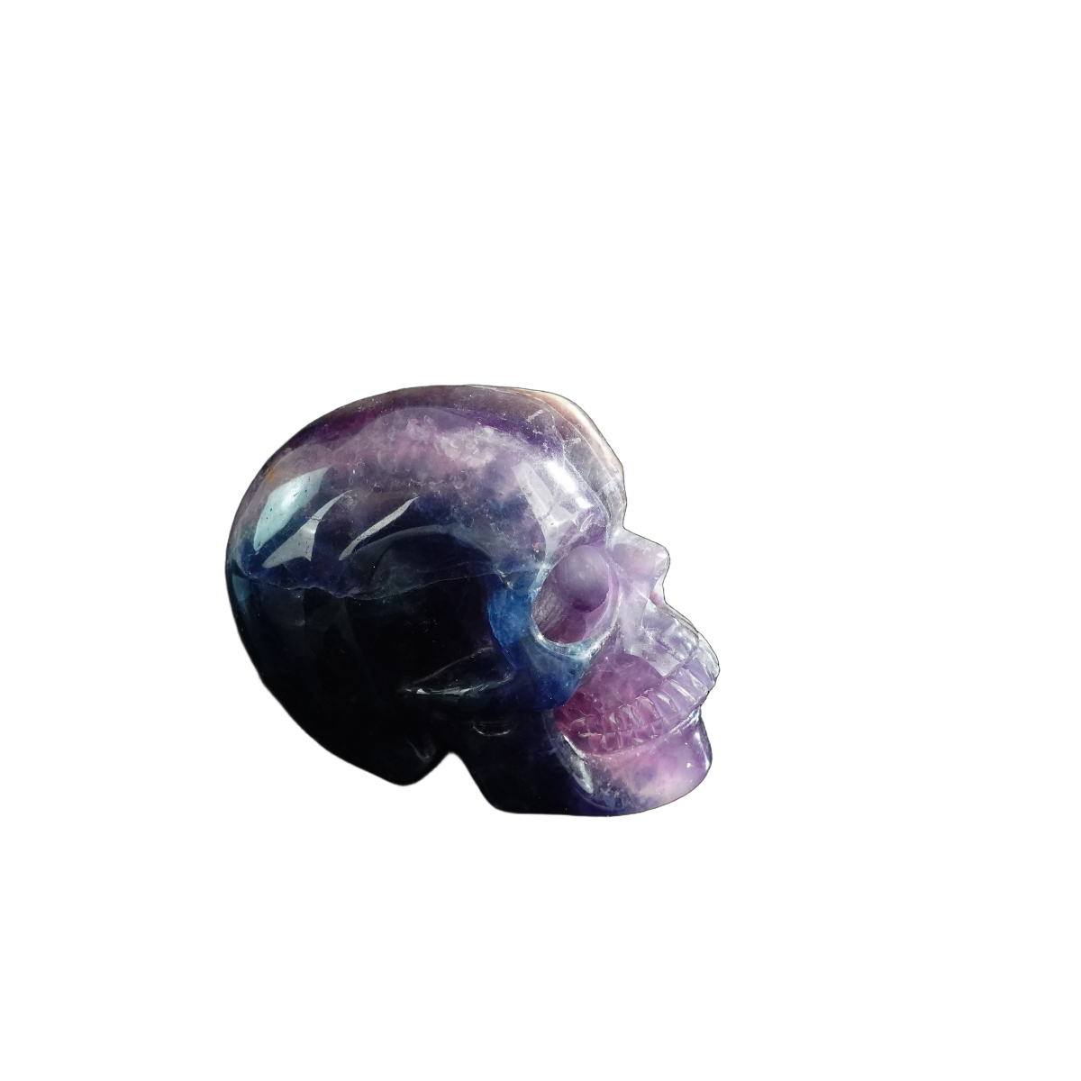 3.0" Fluorite Crystal Skull Carving - Unique Piece #GF06