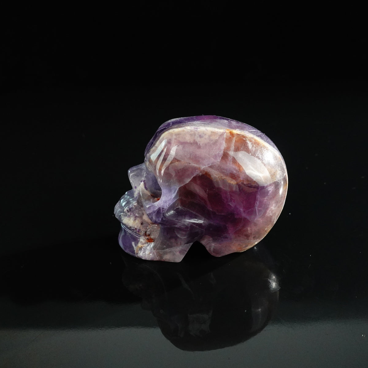 3.0" Fluorite Crystal Skull Carving - Unique Piece #GF06