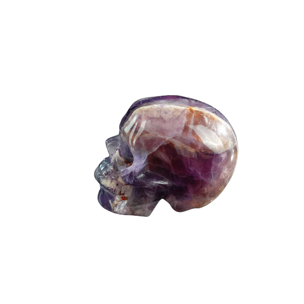 3.0" Fluorite Crystal Skull Carving - Unique Piece #GF06