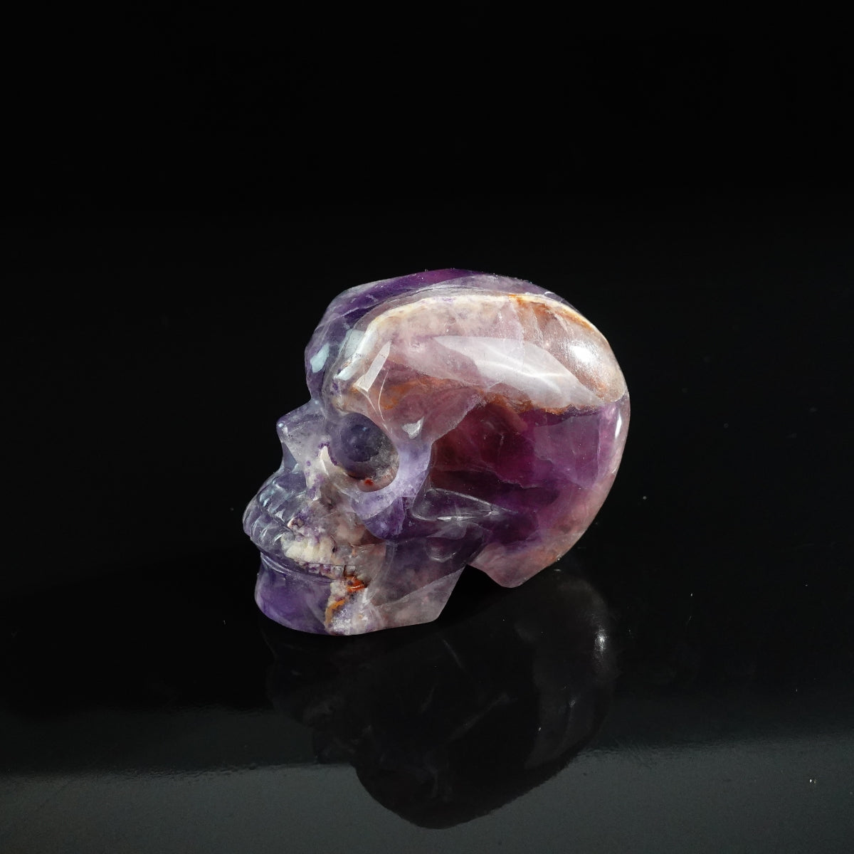 3.0" Fluorite Crystal Skull Carving - Unique Piece #GF06