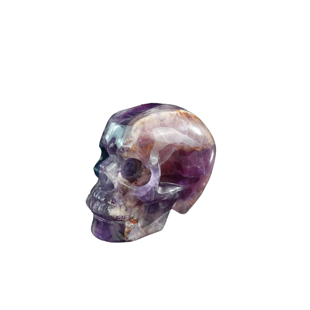 3.0" Fluorite Crystal Skull Carving - Unique Piece #GF06