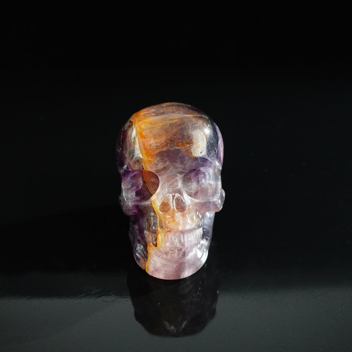 3.0" Fluorite Crystal Skull Carving - Unique Piece #GF09