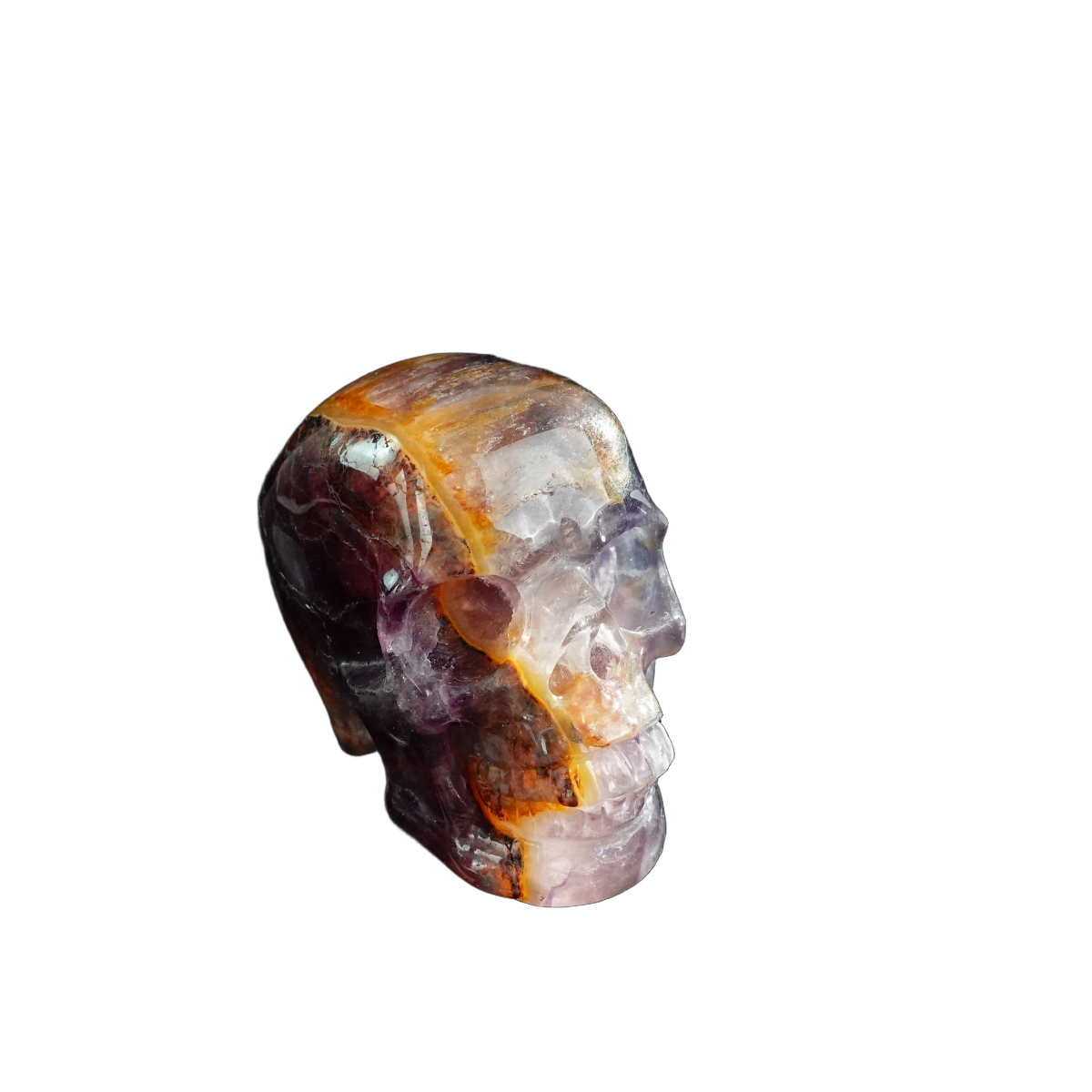 3.0" Fluorite Crystal Skull Carving - Unique Piece #GF09