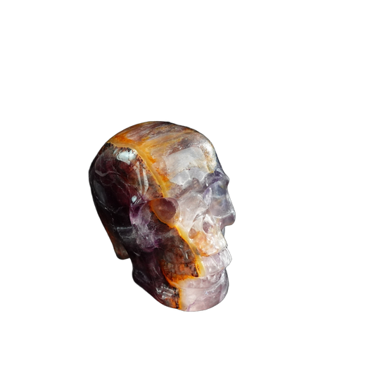3.0" Fluorite Crystal Skull Carving - Unique Piece #GF09
