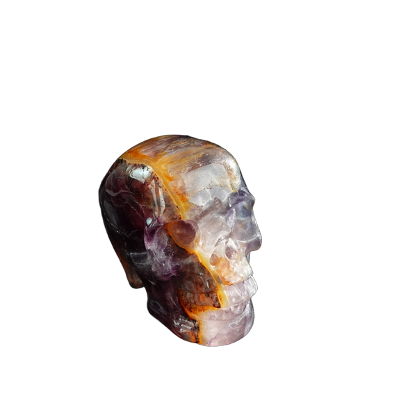 3.0" Fluorite Crystal Skull Carving - Unique Piece #GF09 - alternate view