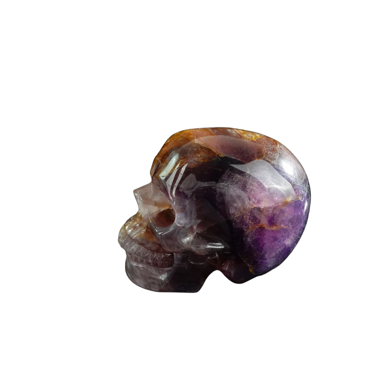3.0" Fluorite Crystal Skull Carving - Unique Piece #GF09
