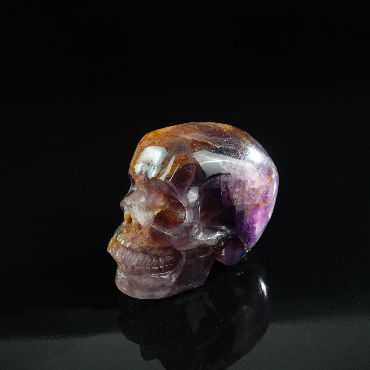 3.0" Fluorite Crystal Skull Carving - Unique Piece #GF09