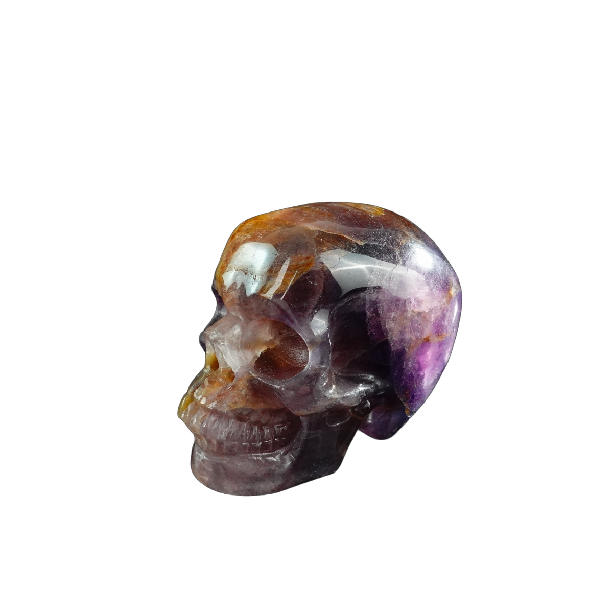 3.0" Fluorite Crystal Skull Carving - Unique Piece #GF09