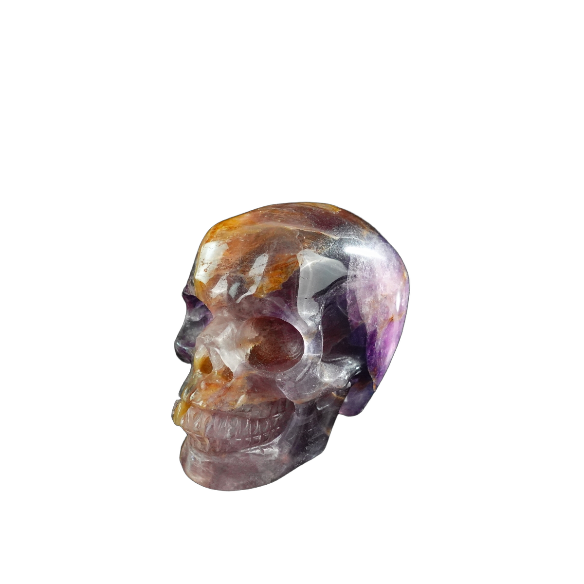 3.0" Fluorite Crystal Skull Carving - Unique Piece #GF09