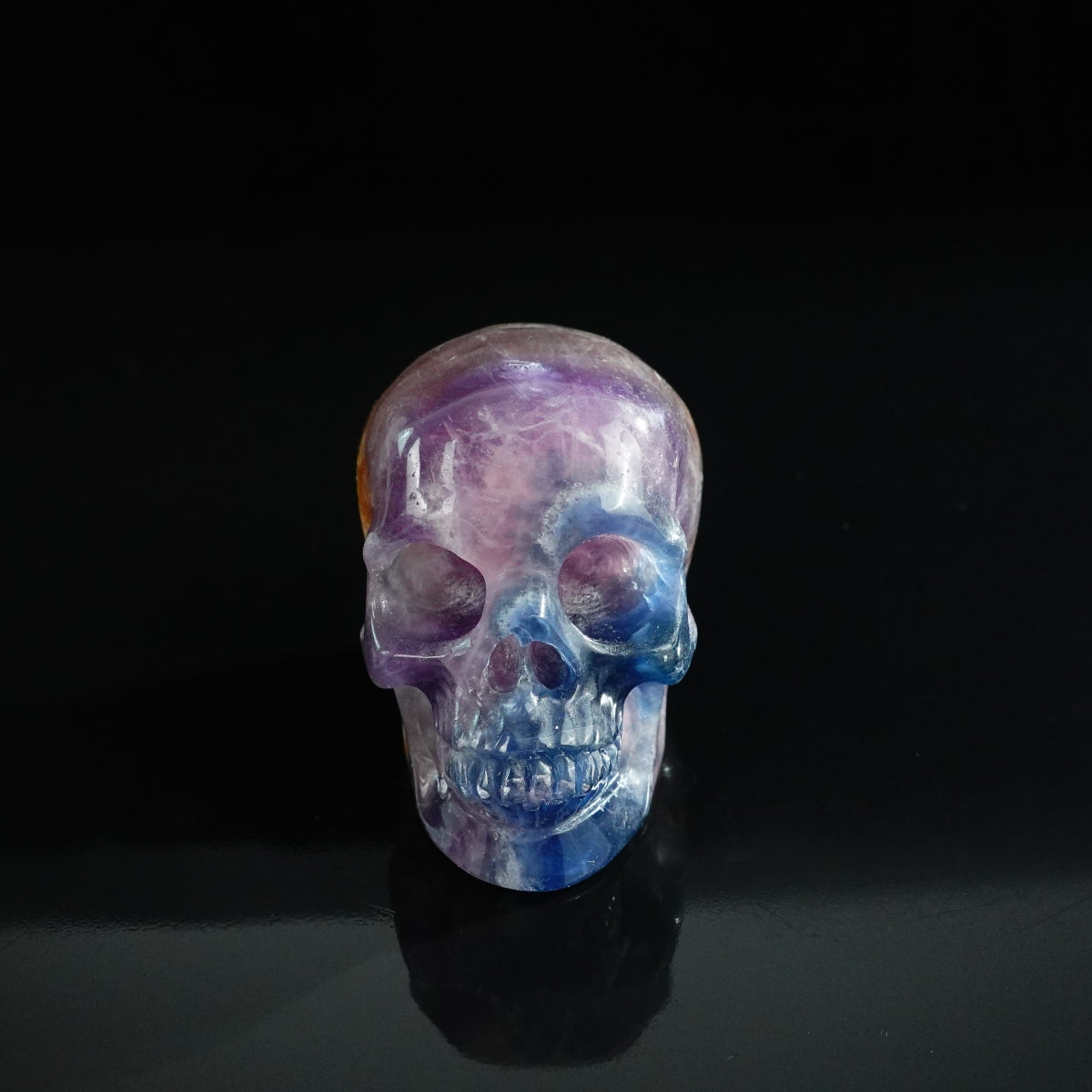3.0" Fluorite Crystal Skull Carving - Unique Piece #GF10