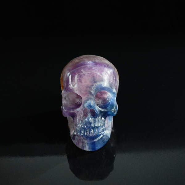 3.0" Fluorite Crystal Skull Carving - Unique Piece #GF10