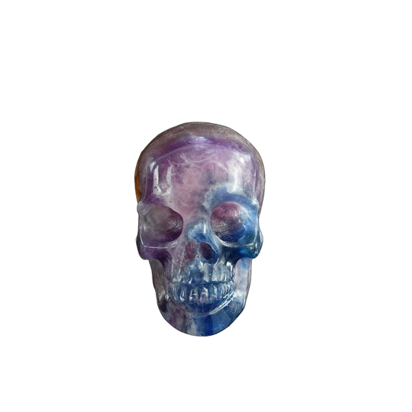 3.0" Fluorite Crystal Skull Carving - Unique Piece #GF10