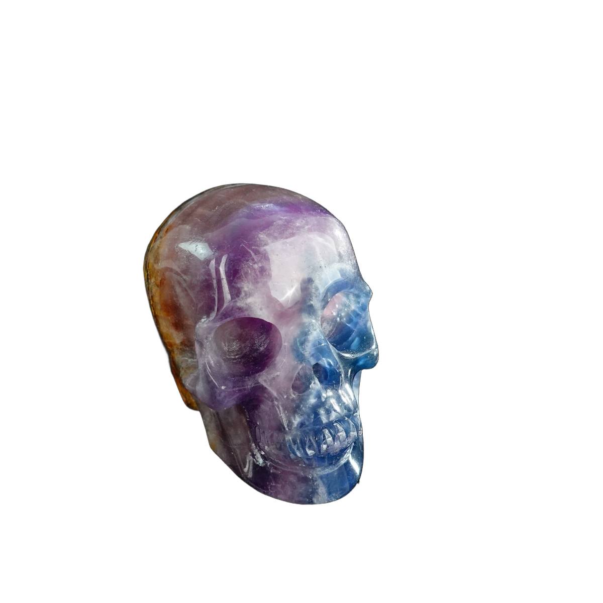3.0" Fluorite Crystal Skull Carving - Unique Piece #GF10