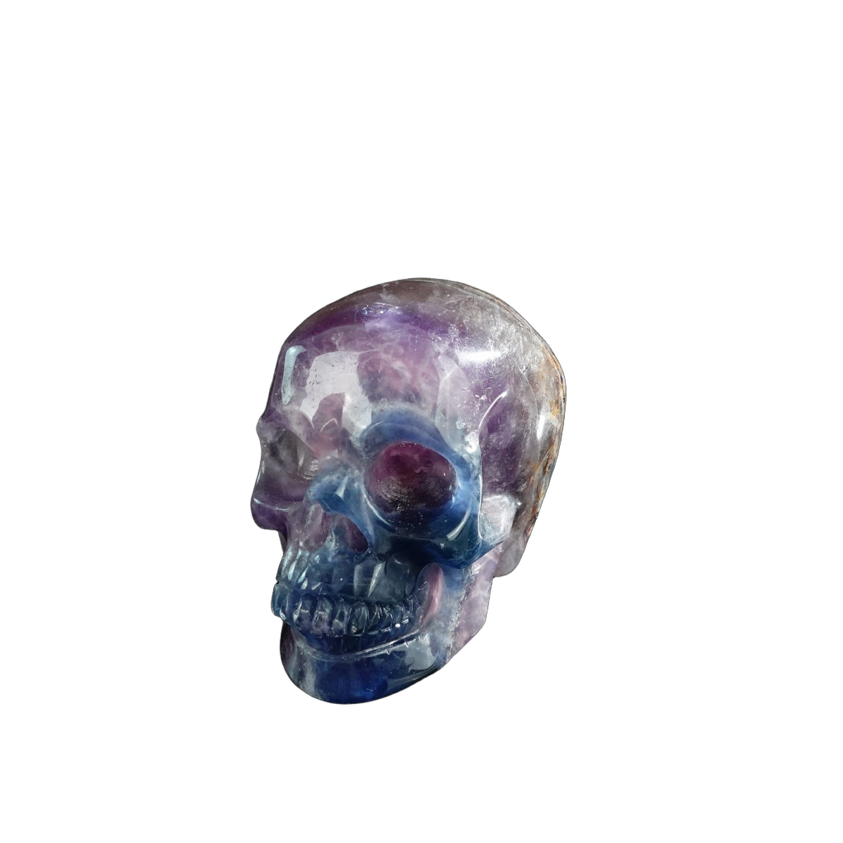 3.0" Fluorite Crystal Skull Carving - Unique Piece #GF10