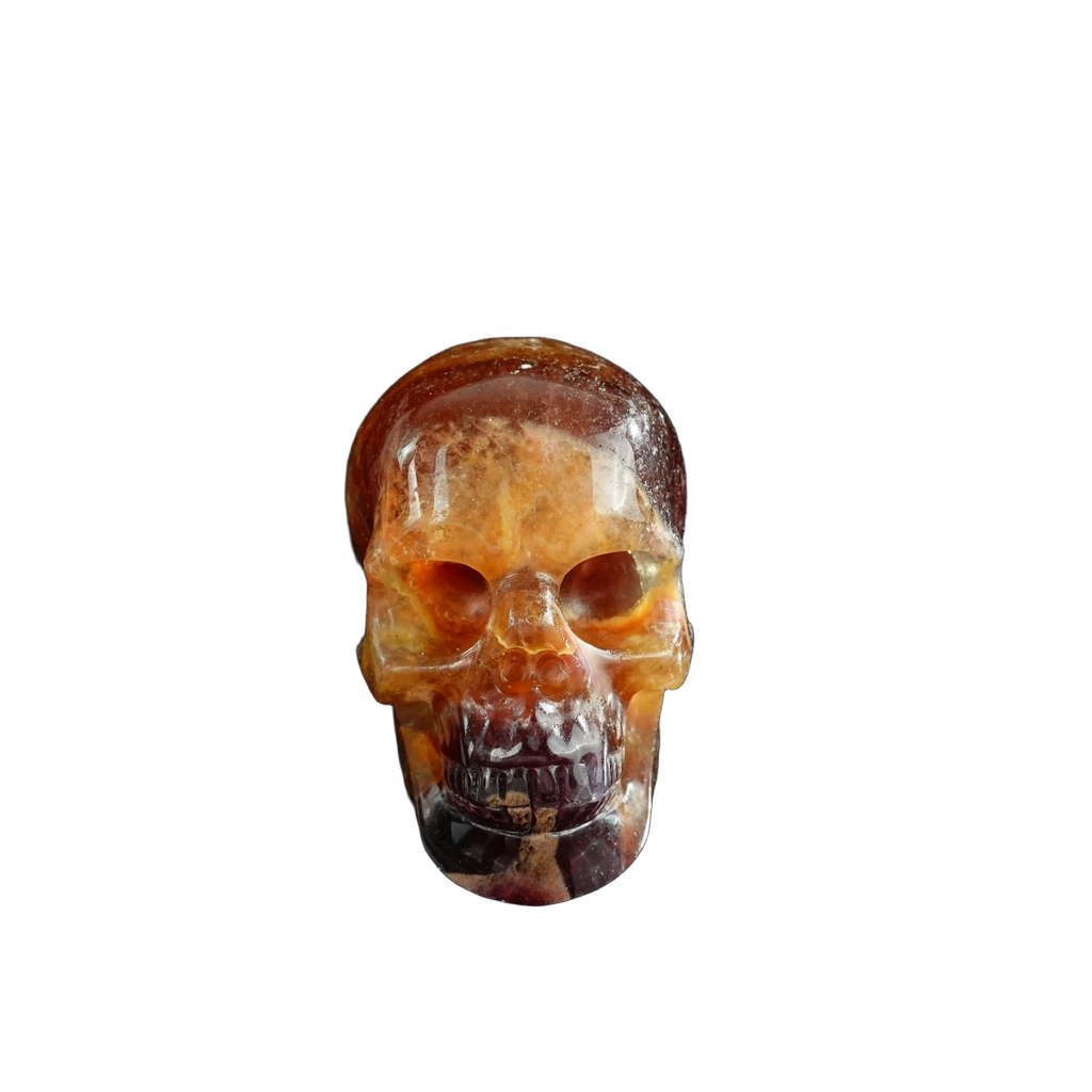 3.0" Fluorite Crystal Skull Carving - Unique Piece #GF11