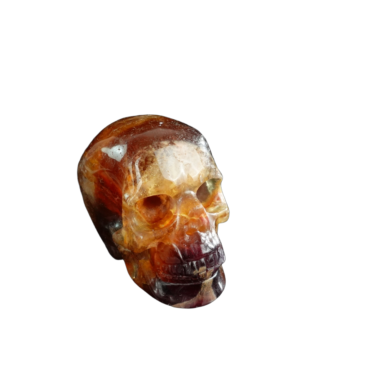 3.0" Fluorite Crystal Skull Carving - Unique Piece #GF11
