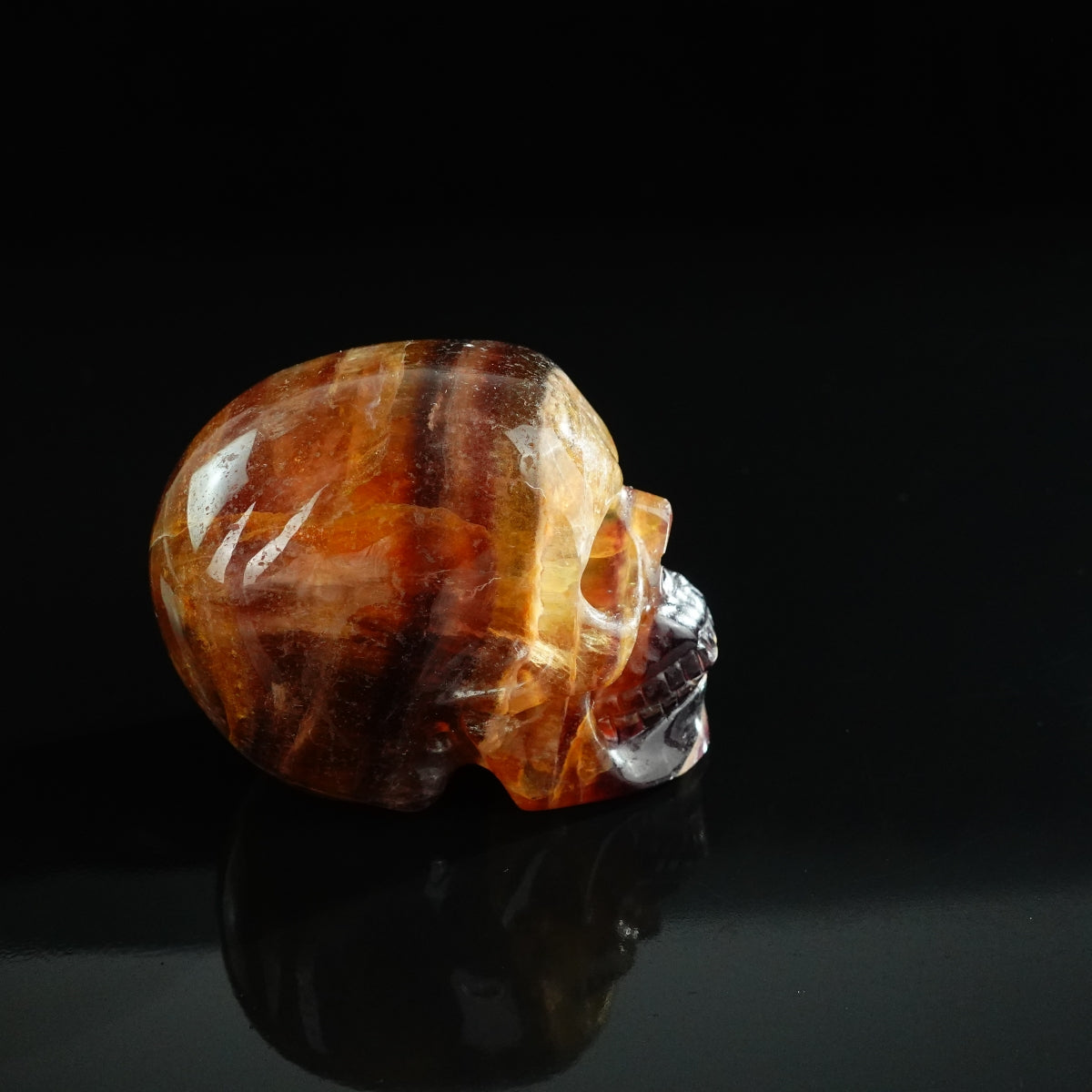 3.0" Fluorite Crystal Skull Carving - Unique Piece #GF11