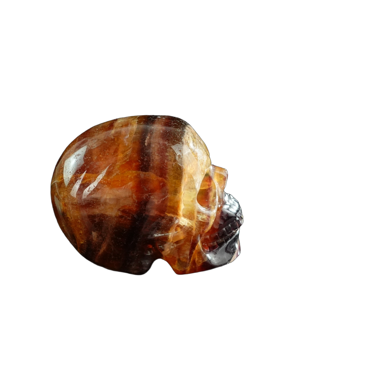 3.0" Fluorite Crystal Skull Carving - Unique Piece #GF11