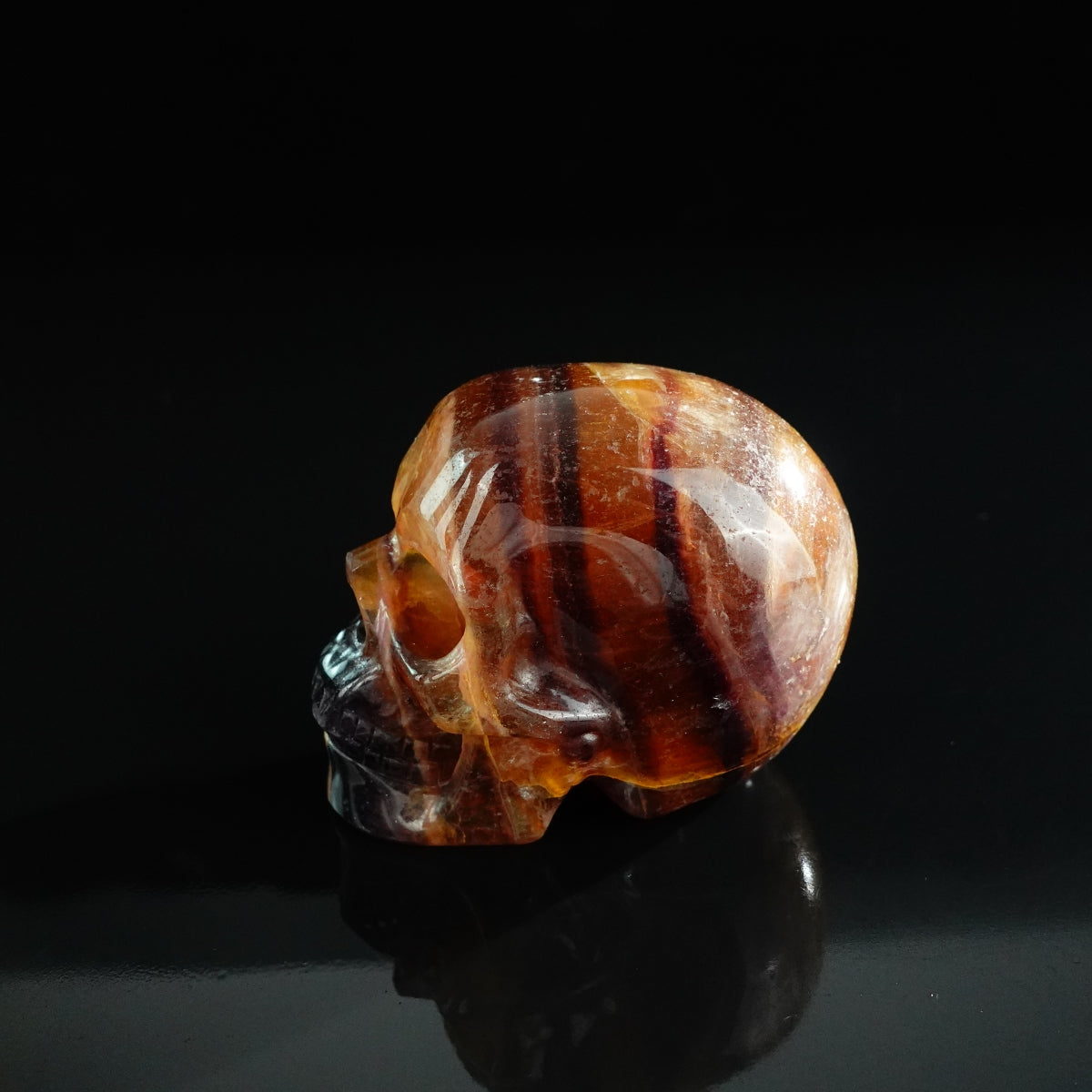 3.0" Fluorite Crystal Skull Carving - Unique Piece #GF11