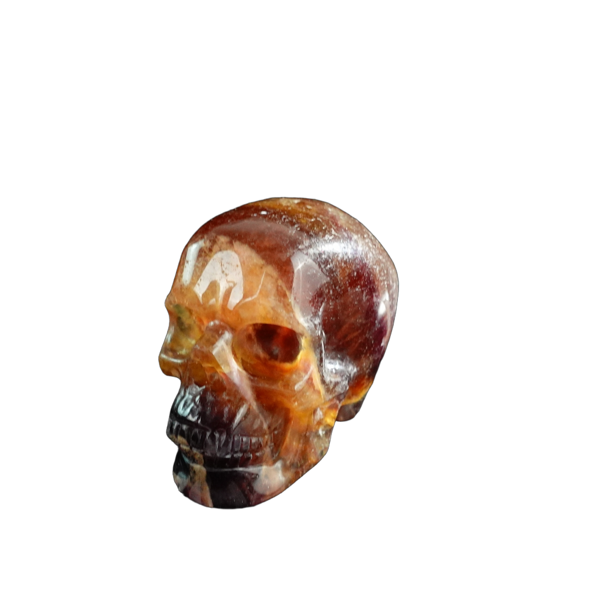 3.0" Fluorite Crystal Skull Carving - Unique Piece #GF11