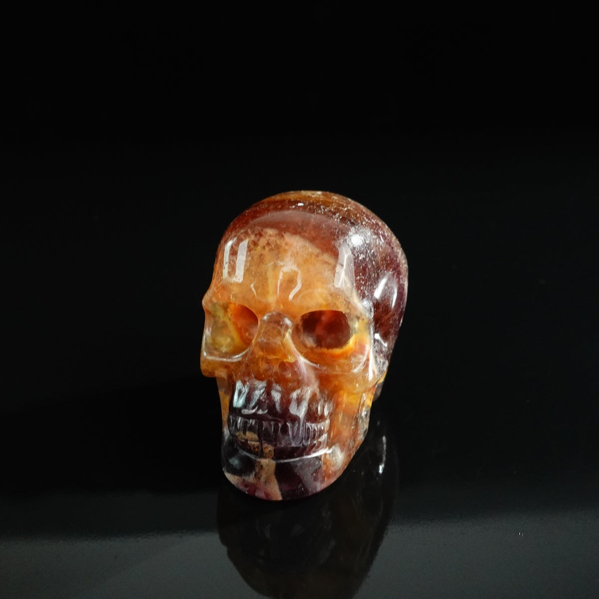 3.0" Fluorite Crystal Skull Carving - Unique Piece #GF11