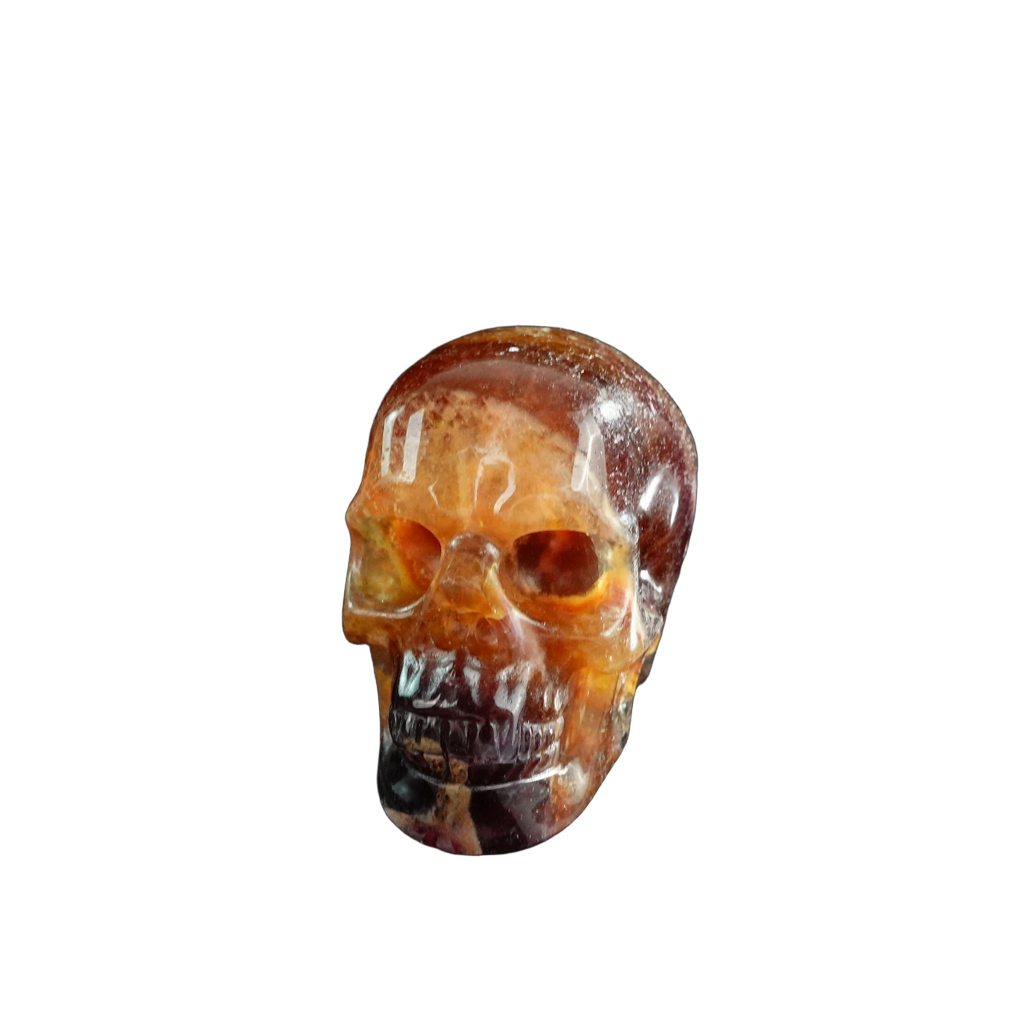 3.0" Fluorite Crystal Skull Carving - Unique Piece #GF11