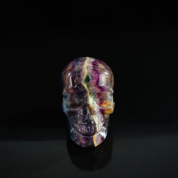 3.0" Fluorite Crystal Skull Carving - Unique Piece #GF12