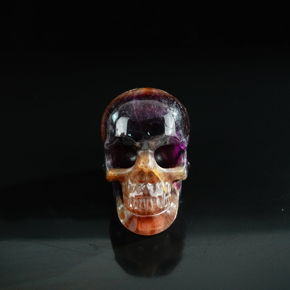 3.0" Fluorite Crystal Skull Carving - Unique Piece #GF13